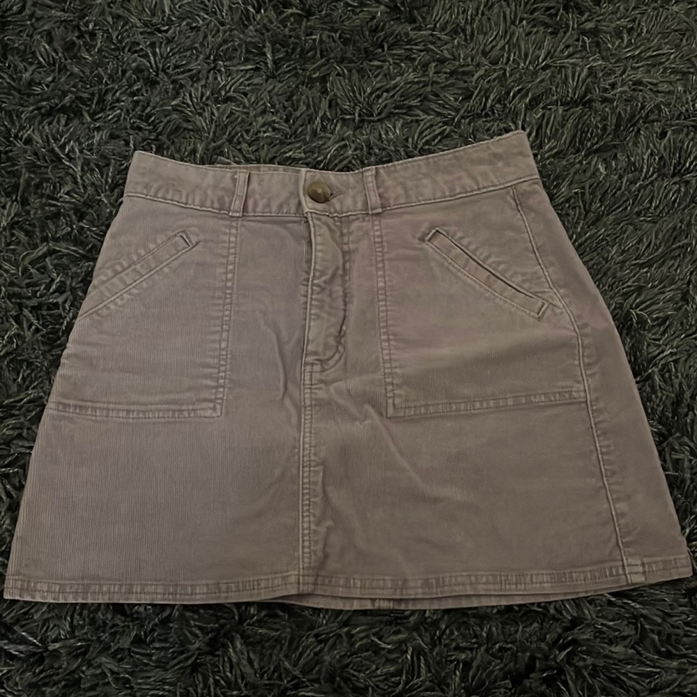 Lavender corduroy skirt